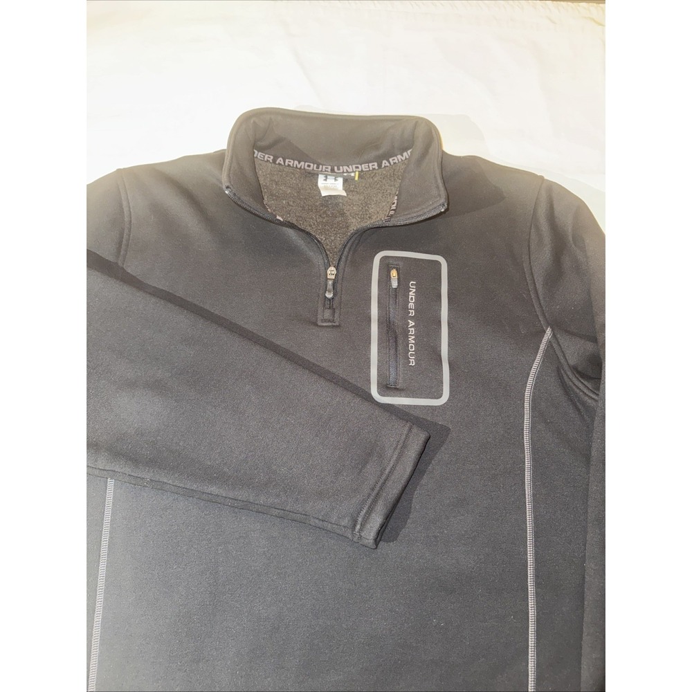 Under Armour Loose Extreme Coldgear Lite Micro Fleece Mens XL 1/4 Zip Sweatshirt